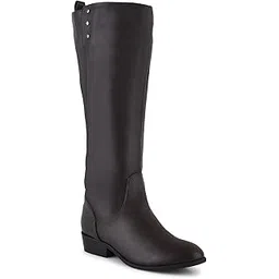 Women Black High-Top Winter Boots