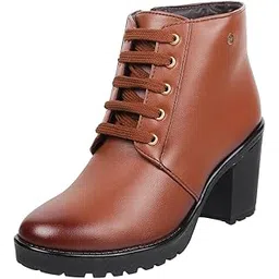Women Block Heel Ankle Boot