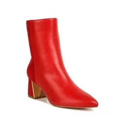 Women Block-Heeled Ankle-Length Boots 