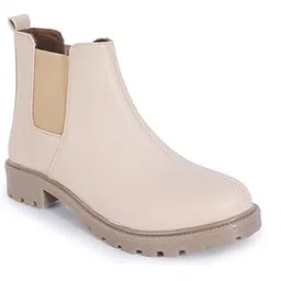 Women Block Heeled Chelsea Boots