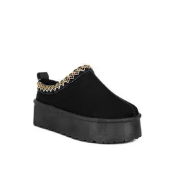 Women Booties with Suede Upper