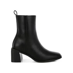 Women Boots with Faux Leather Upper