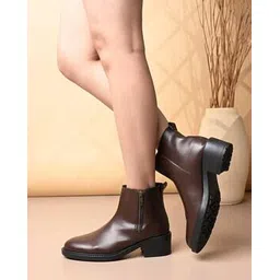 Women Boots With Synthetic Upper
