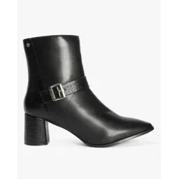 Women Bow-Accent Block Heeled Boots