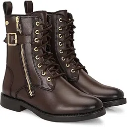 Women Brown Ankle derby western boots 61912