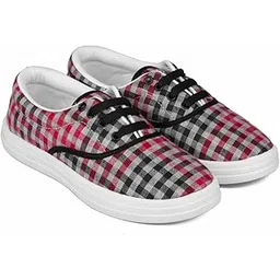 Women Canvas Lace Up Casual Shoes