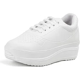 Women Casual Embossed Sneakers I Cushioned Insole I All Day Comfortable I Lightweight and Stylish Shoes for Girls LBCNV4046