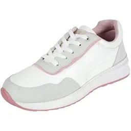 Women Casual Faux Leather Lace-Up Sneaker Shoes