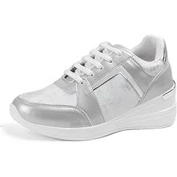 Women Casual High Heel Sneakers I Cushioned Insole I All Day Comfortable I Lightweight and Stylish Shoes for Girls