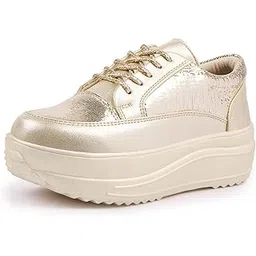 Women Casual Wedding I Glittery Embellished Sneakers I Comfortable and Stylish I Lightweight Stylish Shoes for Girls LBCNV4043