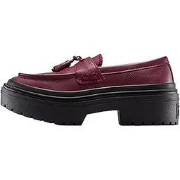 Women Chuck Taylor All Star Lugged Heel Loafer Platform Leather Low Top Sneaker