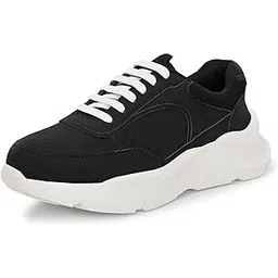 Women Chunky Sneaker | Cushioned Insole for Comfort | Stylish Lace-Up Design | Perfect for Casual Shoe for Girls (A6850)