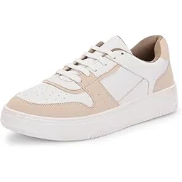 Women Chunky Sneaker | Cushioned Insole for Comfort | Stylish Lace-Up Design | Perfect for Casual Shoe for Girls (A6856)