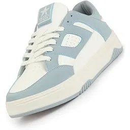 Women Colorblocked Low Top Casual Shoes | Classic Lace-up Dress Sneakers | Memory Cushioned Insole