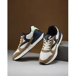 Women Colourblock Lace-Up Casual Shoes