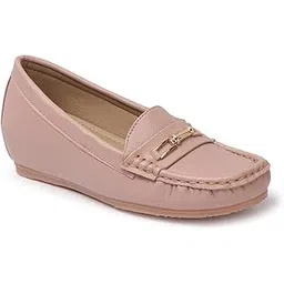 Women Comfortable and Stylish Flat Square Toe Slip On Fashion Loafer Shoes for Daily,Office, Casual and Formal Use