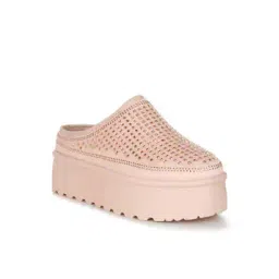 Women Embellished Slip-On Booties