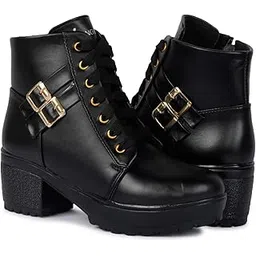 Women Fashion Casual Boot High Ankle Heel for Girls Boot