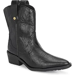 Women Faux Leather Casual Chelsea Cowboy Boots EPW9101_P