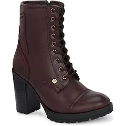 Women Faux Leather Casual Lace Up Boots EPW8002_P