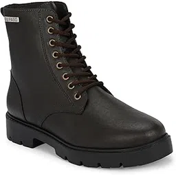 Women Faux Leather Casual Lace UP Boots EPW9702_P
