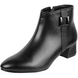 Women Faux Leather Elegant Slip-On Formal Boots