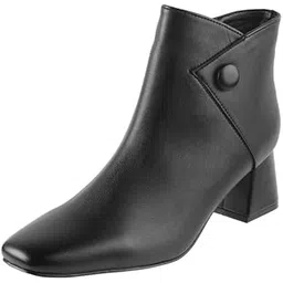 Women Faux Leather Sleek Slip-On Casual Boots