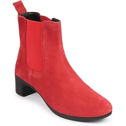 Women Flared Heel Boots