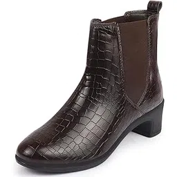 Women Flared Heel Boots