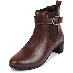 Women Flared Heel Boots
