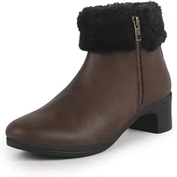 Women Flared Heel Boots