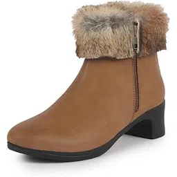 Women Flared Heel Boots