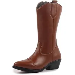 Women Flared Heel Boots