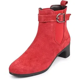 Women Flared Heel Boots