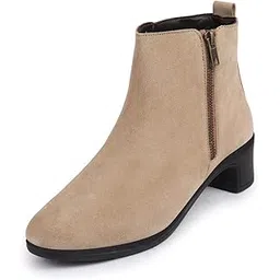 Women Flared Heel Boots