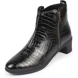 Women Flared Heel Boots