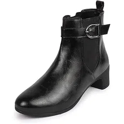 Women Flared Heel Boots