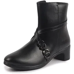 Women Flared Heel Boots