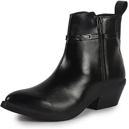 Women Flared Heel Boots