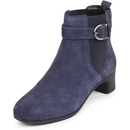 Women Flared Heel Boots