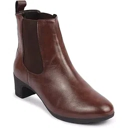Women Flared Heel Boots