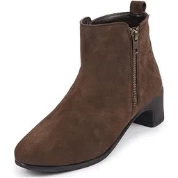 Women Flared Heel Boots