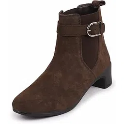 Women Flared Heel Boots