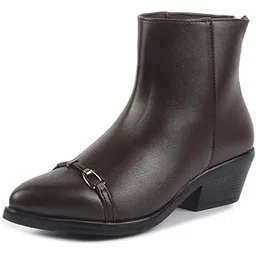 Women Flared Heel Boots