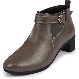 Women Flared Heel Boots