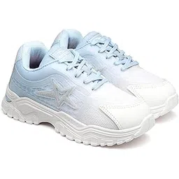 Women FLORA-04 Casual wear Running Shoes with Laces for Ladies, Lightweight and Comfortable Shoes Gym and Sports Shoes for Women & Girls with Stylish and Trendy Design