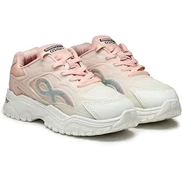 Women FLORA-07 Running and Casual wear Running Shoes with Laces, Lightweight and Comfortable Shoes Gym and Sports Shoes for Women & Girls with Stylish Design
