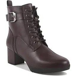 Women Heeled Mid-Top Chunky Boots