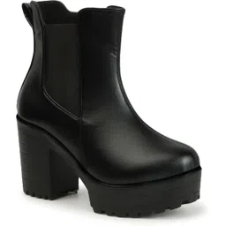 Women High Heel Ankle Chelsea Boots with Side Zipper For Womens & Girls Boots Boots For Women