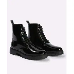 Women High-Top Lace-Up Boots
